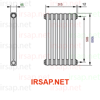 Радиатор IRSAP Tesi 21000/7 T02 CL 01